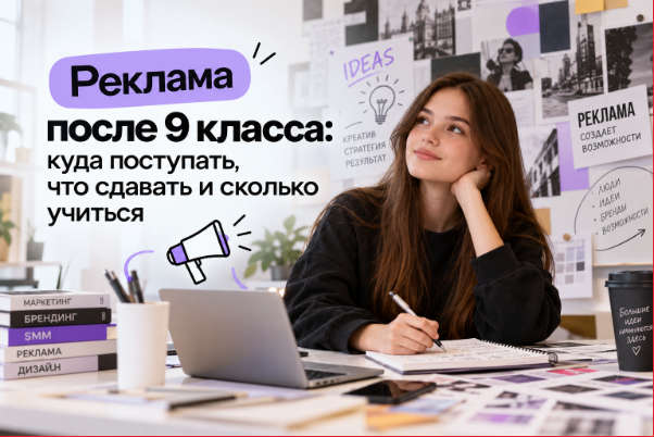 Реклама после 9 класса